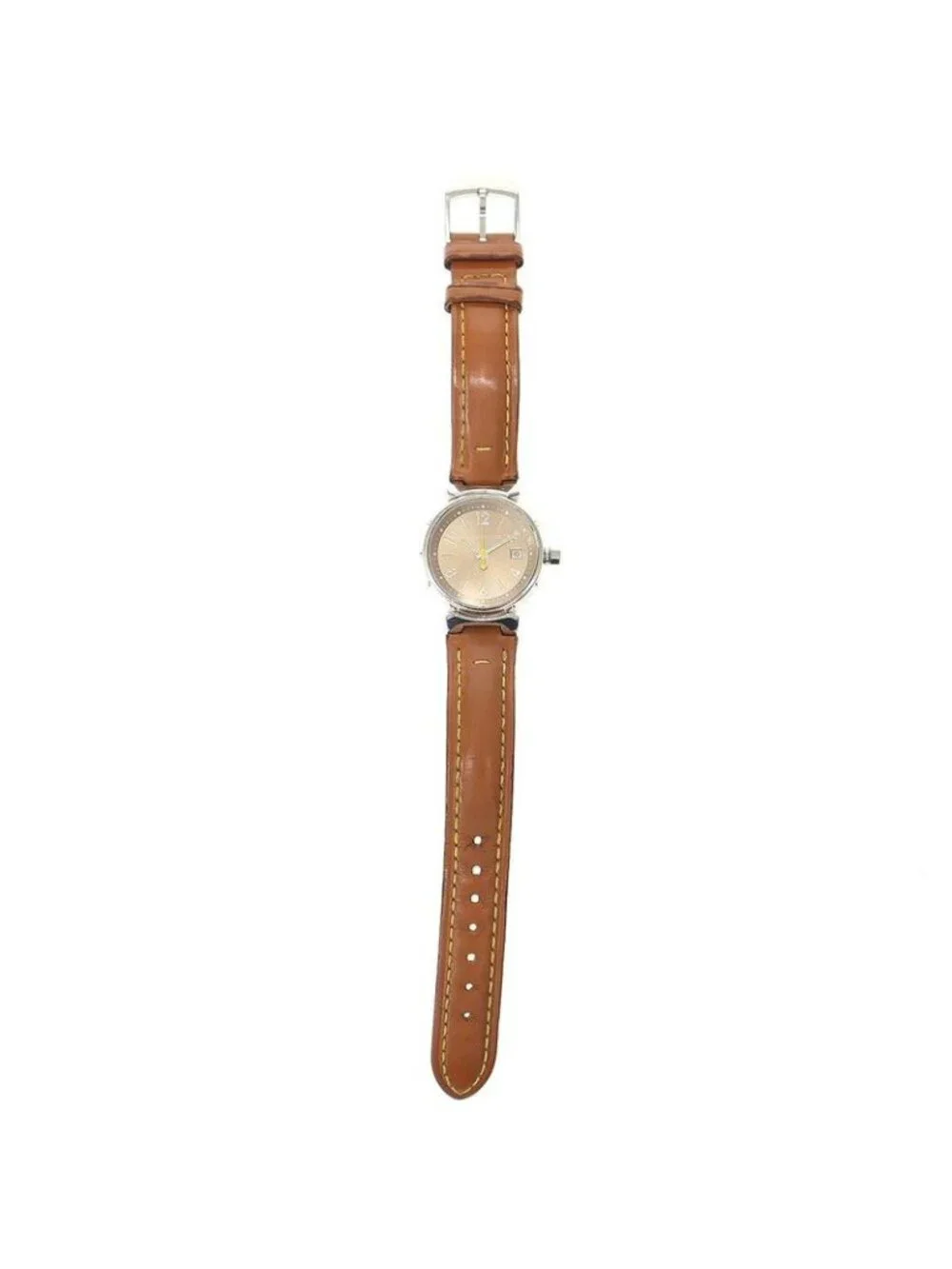 Louis Vuitton Tambour Patent Quartz Wrist Grandfather Shape Silver - Picture 4 of 10